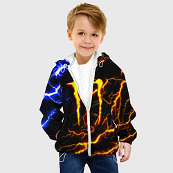 Куртка с капюшоном детская Monster energy шторм, цвет: 3D-белый — фото 2