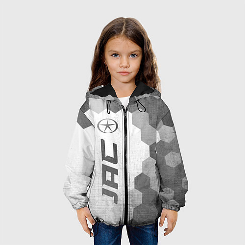 Детская куртка JAC - white gradient по-вертикали / 3D-Черный – фото 3
