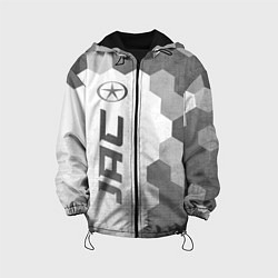 Куртка с капюшоном детская JAC - white gradient по-вертикали, цвет: 3D-черный