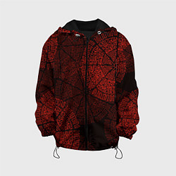 Куртка с капюшоном детская Древне-не-древние узоры, цвет: 3D-черный