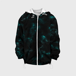 Детская куртка Color black turquoise