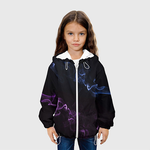 Детская куртка Color black blue pink / 3D-Белый – фото 3