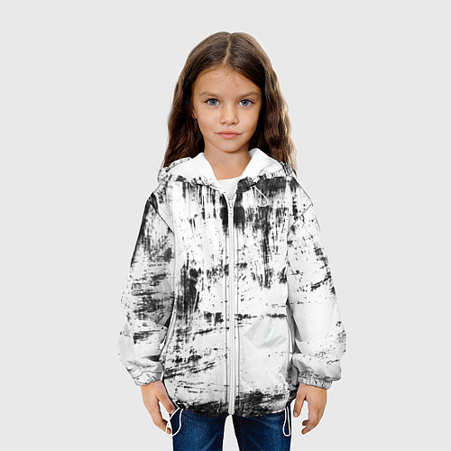 Детская куртка Color black and white / 3D-Белый – фото 3