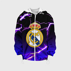 Куртка с капюшоном детская Real Madrid storm, цвет: 3D-белый