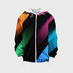Куртка с капюшоном детская Multicoloured, цвет: 3D-белый