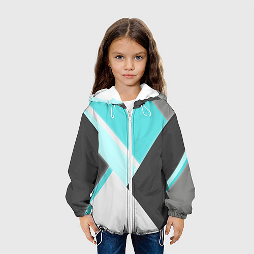 Детская куртка Color black blue / 3D-Белый – фото 3