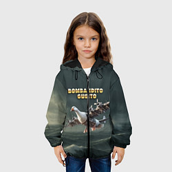Куртка с капюшоном детская Bombandito Gusito мем, цвет: 3D-черный — фото 2