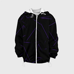 Куртка с капюшоном детская Color purple line, цвет: 3D-белый