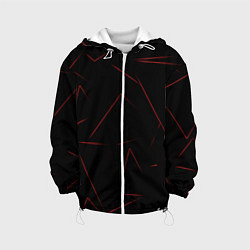 Куртка с капюшоном детская Color red line, цвет: 3D-белый