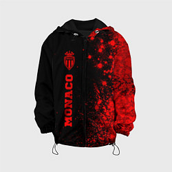 Куртка с капюшоном детская Monaco - red gradient по-вертикали, цвет: 3D-черный