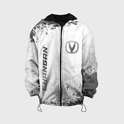 Куртка с капюшоном детская Changan - white gradient вертикально, цвет: 3D-черный