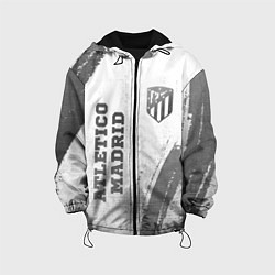 Куртка с капюшоном детская Atletico Madrid - white gradient вертикально, цвет: 3D-черный