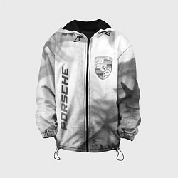 Куртка с капюшоном детская Porsche - white gradient вертикально, цвет: 3D-черный