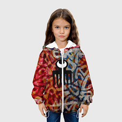 Куртка с капюшоном детская Acra Batik, цвет: 3D-белый — фото 2