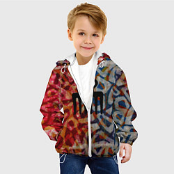 Куртка с капюшоном детская Acra Batik, цвет: 3D-белый — фото 2