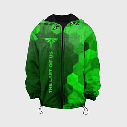 Куртка с капюшоном детская The Last Of Us - green gradient по-вертикали, цвет: 3D-черный