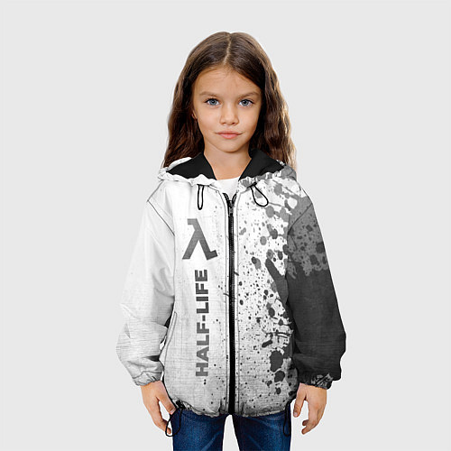 Детская куртка Half-Life - white gradient по-вертикали / 3D-Черный – фото 3