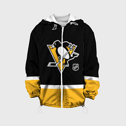 Куртка с капюшоном детская Питтсбург Пингвинз хоккей, цвет: 3D-белый
