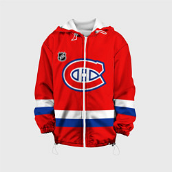 Куртка с капюшоном детская Монреаль Канадиенс хоккей, цвет: 3D-белый