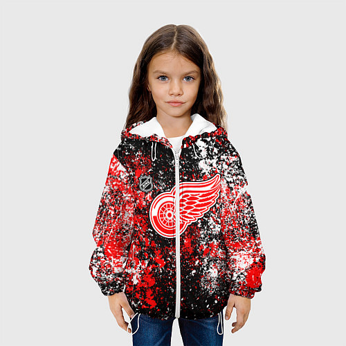 Детская куртка Detroit Red Wings NHL black / 3D-Белый – фото 3