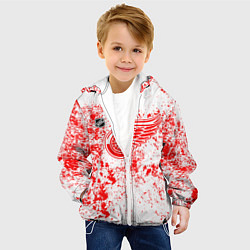 Куртка с капюшоном детская Detroit Red Wings NHL white, цвет: 3D-белый — фото 2