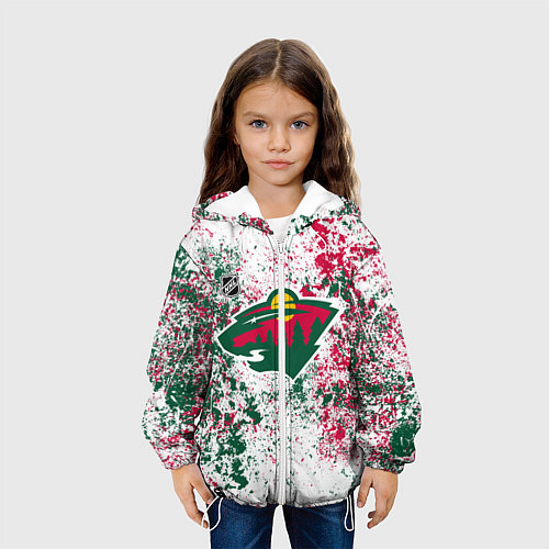 Детская куртка Minnesota Wild NHL white / 3D-Белый – фото 3
