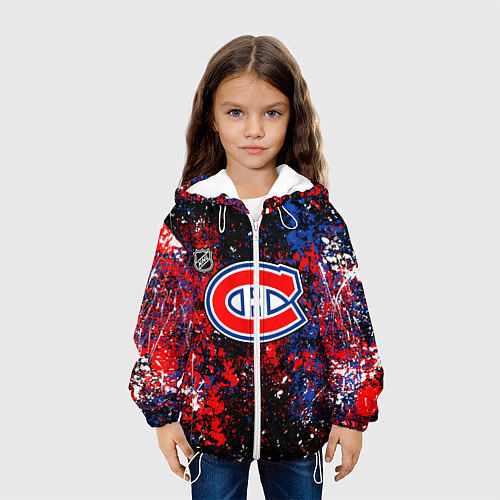 Детская куртка Montreal Canadiens NHL black / 3D-Белый – фото 3