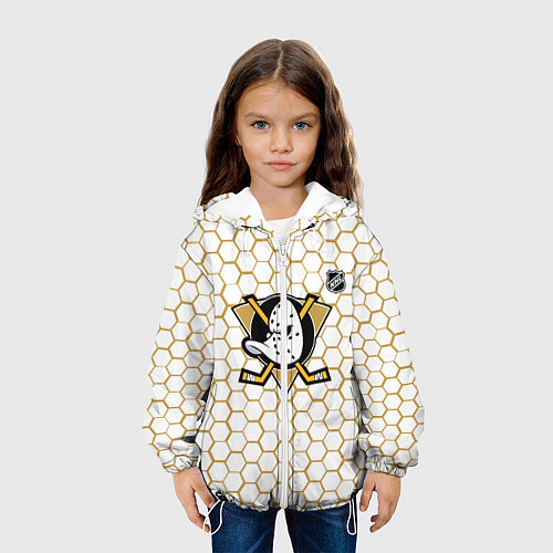 Детская куртка Анахайм Дакс - белые соты / 3D-Белый – фото 3