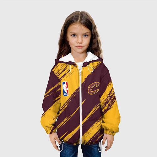 Детская куртка Кливленд Кавальерс - команда НБА / 3D-Белый – фото 3