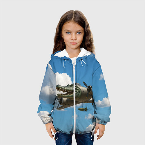 Детская куртка Бомбардиро крокодило / 3D-Белый – фото 3