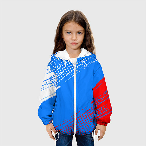 Детская куртка Патриот - флаг / 3D-Белый – фото 3