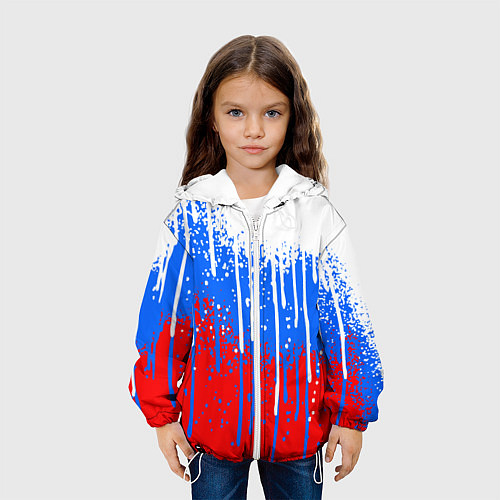 Детская куртка Патриот - флаг / 3D-Белый – фото 3