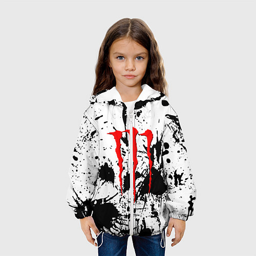 Детская куртка Monster energy краски / 3D-Белый – фото 3