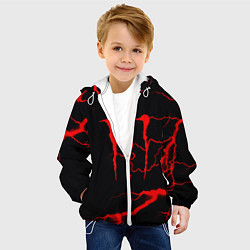 Куртка с капюшоном детская Monster energy storm red, цвет: 3D-белый — фото 2