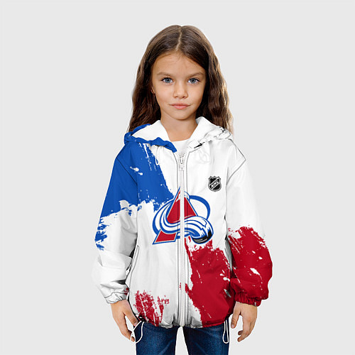 Детская куртка Колорадо Эвеланш - брызги красок / 3D-Белый – фото 3