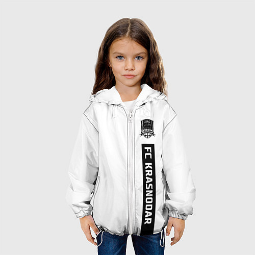 Детская куртка FC Krasnodar - white / 3D-Белый – фото 3
