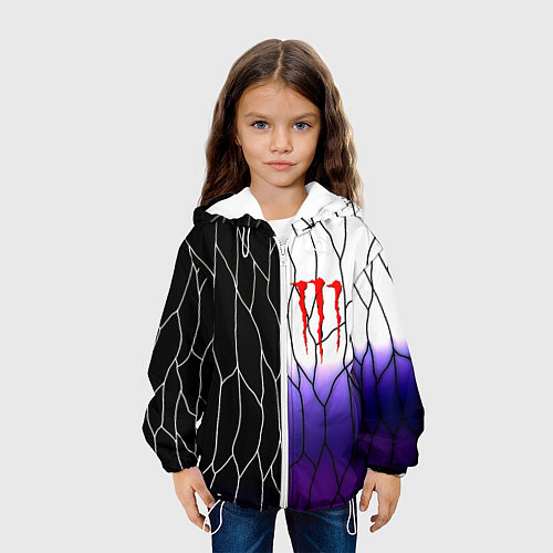 Детская куртка Monster energy steel / 3D-Белый – фото 3