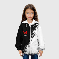 Куртка с капюшоном детская Монарх красный лого, цвет: 3D-белый — фото 2