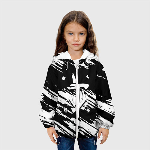 Детская куртка Doom краски полосы / 3D-Белый – фото 3
