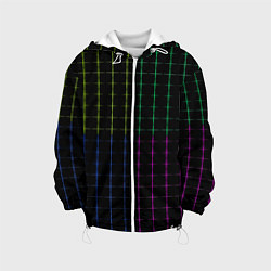 Детская куртка Color black multicolored stripes