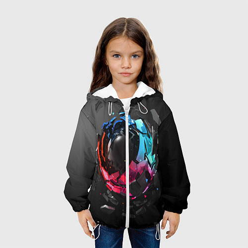 Детская куртка Abstract graphics / 3D-Белый – фото 3