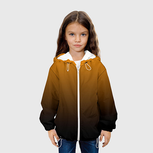 Детская куртка Orange gradient / 3D-Белый – фото 3