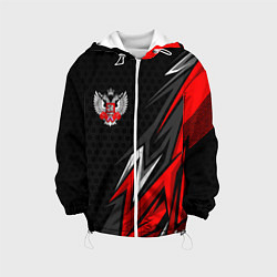 Куртка с капюшоном детская Федерация бокса - Россия, цвет: 3D-белый