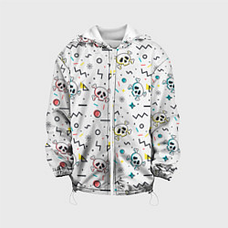 Детская куртка Паттерн с черепами и геометрическими фигурами на Х