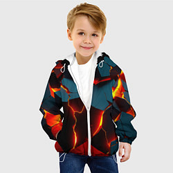 Куртка с капюшоном детская Orange glow, цвет: 3D-белый — фото 2
