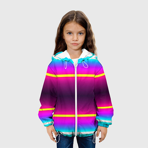 Детская куртка Color neon / 3D-Белый – фото 3