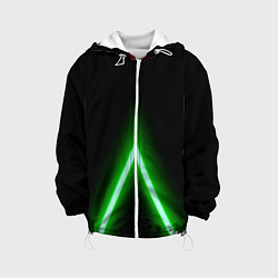 Куртка с капюшоном детская Color neon green, цвет: 3D-белый