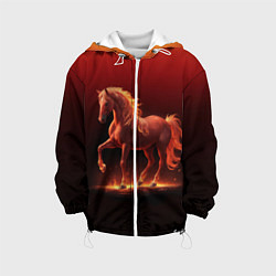 Детская куртка Узор с конем огнем