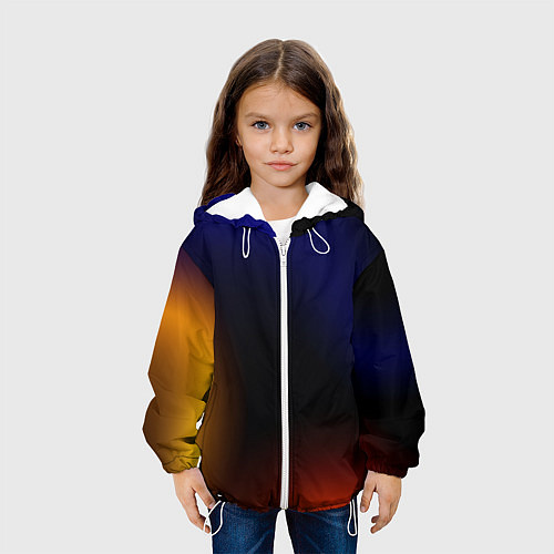 Детская куртка Color black red blue / 3D-Белый – фото 3
