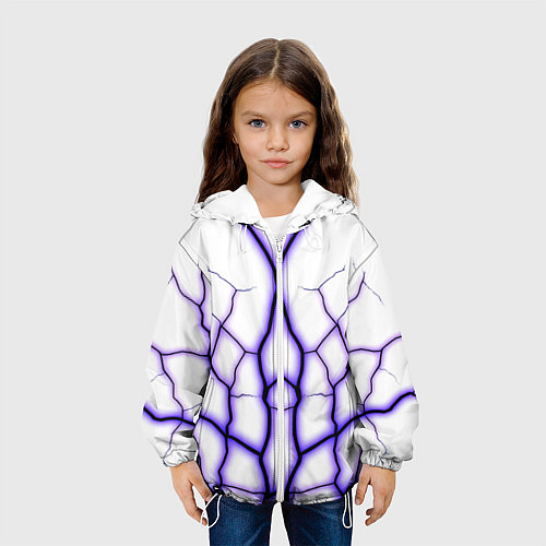 Детская куртка Color white purple / 3D-Белый – фото 3